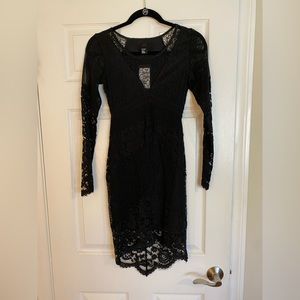 H&M Black Lace Dress